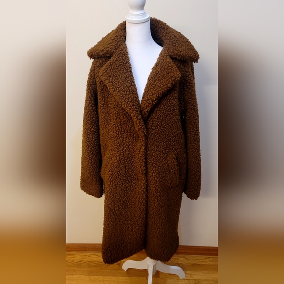 BCBGENERATION Women's Notch-Collar Teddy Coat, Created for Macy's - Picture 6 of 7